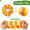 24 Pcs Softball Hair Scrunchies Satin Hairbands Scrunchy Softball Gifts Elastic Hair Ties for Girls Softball Party Favors Sports Scrunchy Girls Hair Accessories Ponytail Holder for Women Player Team