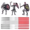 Miniature and Model Files, Includes Diamond File Set (Round, Flat and Triangular, 9 Piece)