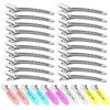 Duck Billed Hair Clips, Metal Alligator Hair Clips with Holes, Hair Pins 30 Pcs, Metal Hair Clips for Styling and Makeup, Silver Perfect for Home Use and Salon, Bows DIY. -Viywicz