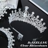 Loetere 12 Pcs Crystal Tiara and Princess Crown with Comb Crown Rhinestone Women Girls Tiara Headpiece Queen Hair Accessories for Birthday Party Wedding Prom Halloween Cosplay Costume(Silver, Silver)