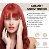 Luxecolors Depositing Hair Dye Conditioner, Semi Permanent Reflesh Hair Color Conditioner, Non-foaming Hair Coloring, Cruelty-free 5.28 fl.oz, Red
