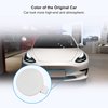 Front Tow Hook Cover for Tesla Model 3 2017-2023 White Front Bumper Tow Hook Cover Cap