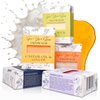 Simple Sophistication Greek Yogurt Honey Tallow Soap - Variety Pack - Charcoal, Lavender, Oat & Honey, Castor Oil & Ginger, Goat Milk