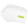3dRose Greeting Cards - Green #Kale on white background - 12 Pack - KIKE CALVO Vegetarian and Vegan