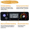 Upgraded Digital W/LCD Display Control Board Replacement Parts AC03P9, PB1100PS1-A003 for Pit Boss Pellet Grill Smokers PB440D2/PB1150G/PB850G/PB550G/PB820/Pro1100 Controller