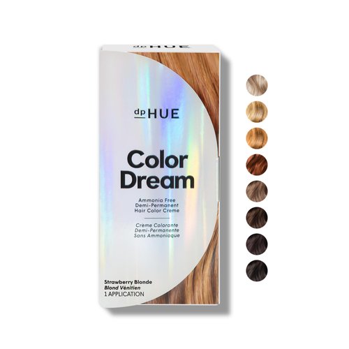 dpHUE Color Dream, Strawberry Blonde - Ammonia-Free, Demi-Permanent Hair Color - Lasts 16 Washes - Boosts Shine - Paraben & Sulfate Free, Leaping Bunny Certified