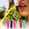 Grevosea 22PCS Silicone Straw Tips Reusable Straws Covers, Food Grade Metal Straws Covers Fit for Stainless Steel Straws of 1/4 Inch Wide(6MM Out Diameter)