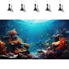 Aquarium Background Under The Sea Coral Reef Fish Tank Background Deep Ocean Aquatic Plants Sunray Terrarium Backgrounds Underwater Tropical Soft Coral Reef Fish Tank Backgrounds Decor 30x12in