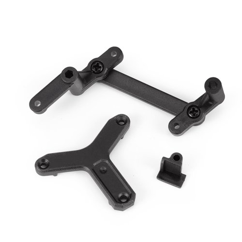 HAIBOXING RC Car 1/18TH Scale Spare Parts Steering Assembly and Servo Top Mount Apply to 2020 New Version 18868 & 18858 & 18859 & 18859A (M1814)