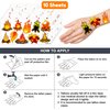 106 PCS Fire Campfire Temporary Tattoos Birthday Party Decorations Supplies Favors Fake Flame Firefighter Bonfire 3D Camping Foil Fire Fireman Decor Stickers Boys Girls Gift School Prizes Rewards