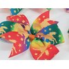 Rainbow Unicorns Hair Bow