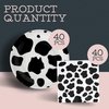 BELMAKS 80PCS Cow Print Set – Cow Print Plates with Cow Print Napkins for Cowboy Cowgirl Cow Western Farm Theme Parties Cow Dinnerware Set for Party Decorations