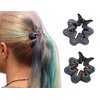 Hair Barrette Hand Painted Hair Clips. Styling for Women and Girls. This Attractive Hair Accessory can be used as a Ponytail Holder or a Hair Grip. for Thick & Thin Hair. 2 Pcs Uniquely Hand Crafted