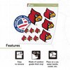 University of Louisville Sticker Cardinals U of L Cards Stickers Vinyl Decals Laptop Water Bottle Car Scrapbook T3 (Type 3-1)