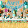 INACORN Moana Birthday Decorations Set - Moana Cake Topper, Banner, and Table cloth - Perfect Beach Party Decorations for Baby Moana Themed Birthday