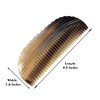 5MOONSUN5's Ox Horn Comb Premium Quality 100% Handmade Anti Static Natural Fine Horn Pocket Comb Without Handle- Professional Detangling Massage Fine tooth Comb A Great Gift - (4.5inch)