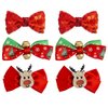 Cute Hair Clips Set for Girls - 6 Pcs Alligator Clips Bows Barrettes Holiday Hair Pins,Ideal Hair Accessories Set,Perfect Gifts for Baby,Toddlers(Christmas-A)