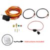 Dual Electric Cooling Fan Wiring Install Kit 185 Degree On 165 Off Engine Fan Thermostat Temperature Switch 40/50 AMP Relay Kit