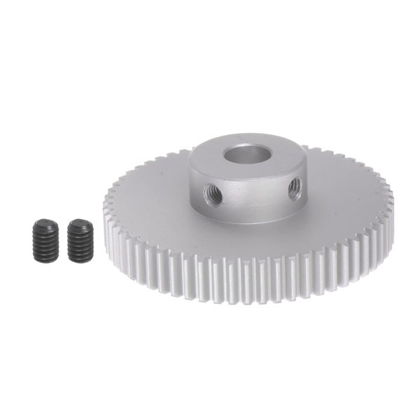 HARFINGTON Step Spur Gear 6mm Bore Gear 60T Mod 1 Aluminum Alloy Motor Gear for RC Car Replacement Parts Accessories Electric Grinder Gearbox Reduction Gear Reducer