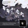 "STUNNING FLAME" 18K Gold Plated Sterling Silver Princess Cut Cubic Zirconia Stud Earrings for men women(w-4)
