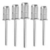 5pcs - PANA 3/32” Standard Mandrel E-File Nail Drill Bits for Sanding Band and Manicure, Acrylics, and Gel Nails (Color: Silver)