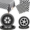 Race Car Birthday Party Supplies Race Car Birthday Party Decorations Race Car Plates and Napkins Cars Birthday Party Supplies for Boys Two Fast Racing Monster Car Truck Hot Car Wheel Party Supplies