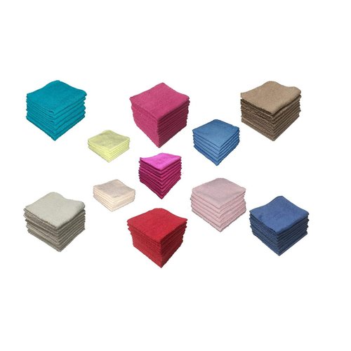 Petal Cliff 12 Pack Washcloths 100% Ring-Spun Cotton Wash Cloths Design to exfoliate Your Hands, Body or face - Extra Soft and Absorbent – Machine Washable Size 12" X 12"- Assorted Colors.