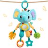 Baby Car Seat Toys for Babies 0-6 Months, Baby Hanging Toys, Baby Toys 0-6-12-18 Months for Stroller Crib Gym or CarSeat, with Teether Rattle & Tummy Time Mirror, Sensory Toys, Boy Girl Gifts