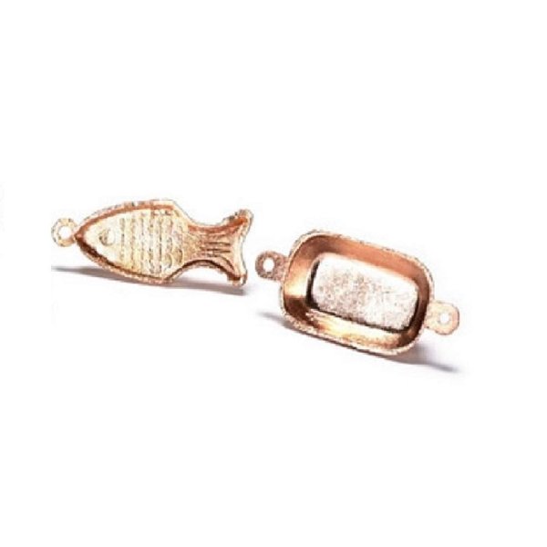 Dollhouse Miniature Copper Cast Plates