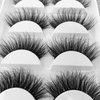 3D Mink Lashes,100% Real Siberian Mink Fur Lashes,Dramatic Cat-Eyes Look,Natural Fluffy Volume Long Wispy Totally Cruelty-Free,Reusable &Handmade Fake Eyelashes 5 Pairs (A11)