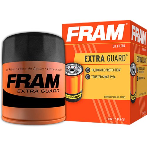 Fram Extra Guard PH9688, 10K Mile Change Interval Oil Filter, Cylindrical, 4"