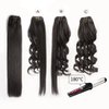 20"Real Clip in Hair Extensions Remy Human Hair Double Weft Thick to Ends Jet Black(#1) 6pieces 85Grams/2.98oz