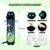 Mewaii Long Cat Plush Body Pillow, 20” Cute Black Cat Stuffed Animals Kawaii Plushies, Squishy Body Pillow Plush Toys Gift for Kids Girls Boys