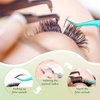 6 Pieces Eyelash Extension Tweezers, Straight and Curved Tip Stainless Steel Tweezers Nippers Volume Lash Tweezers for Eyelash Extensions False Lash Application Tools (Laser)