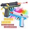 2 Pack Toy Soft Bullet Gun, Foam Ejecting Blasters, Empty Shell Ejecting Toy Guns, Educational Model, Outdoor Shooting Games, Birthday Christmas for Boys Girls Adults, Green & Blue