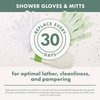 EcoTools Cleansing Mitt, Exfoliating Glove For Bath & Shower, Removes Dry Skin & Self Tanner, Eco Friendly Shower Mitt Provides Gentle Exfoliation, Precise Clean, Cruelty-Free, Green, 6 Count