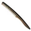 Giorgio G85 Travel Size Mustache and Beard Comb for Men - Small Fine Tooth Pocket Comb for Everyday Hair Care - Sawcut and Hand Polished Pocket Comb and Styling Comb - Handmade Tortoiseshell Comb