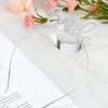 Casoty Bride Headband, Silver Bride Tiara, Bride To Be Headband, Rhinestone Bachelorette Headband,Bridal Shower Headband for Wedding Party, Bridal Headpiece Bridal Shower Gift
