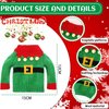 JANYUN 8 Pcs Christmas Doll Clothes, Christmas Elf Doll Sweater and Skirts Winter Knitted Clothing with Elk Snowflake for Doll Holiday Xmas Gift