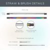 FinalStraw Collapsible, Reusable, Metal Straw | Travel Case, Cleaning Tool | Easy to Clean | Stainless Steel and 100% Silicon Tips | Eco-Friendly | Pirate's Booty Black Case, Gold Stainless Steel