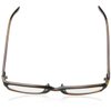 Foster Grant Men's Derick Rectangular Reading Glasses, Black/Transparent, 53 mm, 2.00