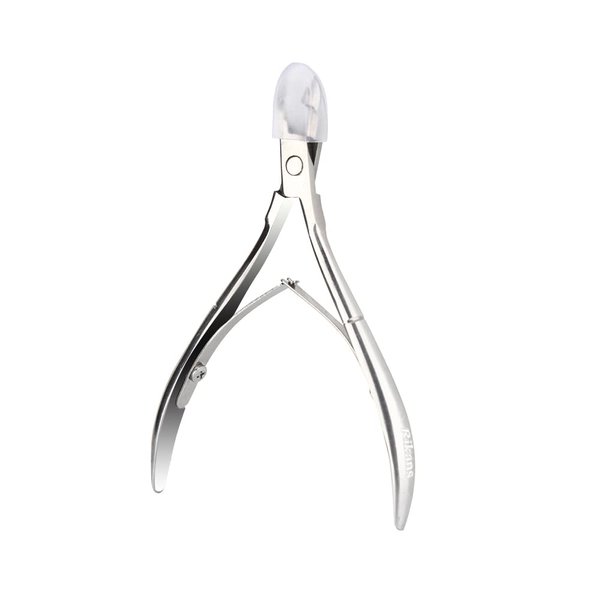 Rikans Professional Cuticle Clippers for Nails – Razor Sharp Cuticle Trimmer Tool – Durable Stainless Steel Cuticle Clippers for Adults – Ergonomic Non-Slip Handle for Fingernails & Toenails (Silver)