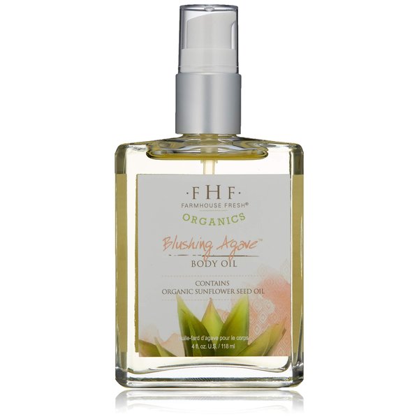 FarmHouse Fresh Blushing Agave Body Oil, Berry, 4 Fl Oz(Pack of 1)