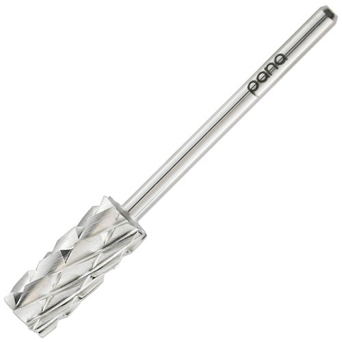 USA PANA Professional 3/32" Shank Size - Flat Top Small Barrel Carbide Bit - 5X Coarse Grit to Extra Fine Grit - Gold, Silver, DLC Black - Nail Drill Bit for Dremel Machine (5X Coarse, Silver)