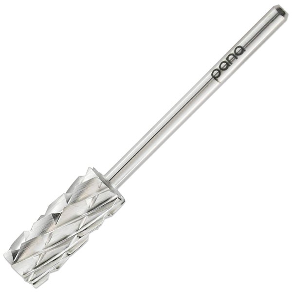 USA PANA Professional 3/32" Shank Size - Flat Top Small Barrel Carbide Bit - 5X Coarse Grit to Extra Fine Grit - Gold, Silver, DLC Black - Nail Drill Bit for Dremel Machine (5X Coarse, Silver)