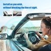 Eightwood Car Stereo FM Radio Antenna, Hidden Windshield Antenna, DIN Plug Adhesive Patch Antenna + Motorola DIN Female to ISO Adapter for Vehicle Car Truck Stereo Receiver Head Unit FM HD Radio