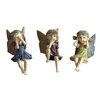 JIUMO Miniature Garden Fairy Figurines Fairy Garden Fairies Accessories Enchanted Garden Fairies Fairy Garden Miniatures Resin Fairy Figurine Sitting Fairies…