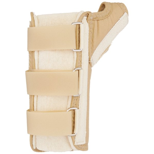 Rolyan D-Ring Wrist and Thumb Spica Splint, Wrist Brace for Carpal Tunnel, Wrist Brace for Tendonitis, Thumb Stabilizer for CMC & MC Joints, Wrist Splint, Thumb Brace, Wrist Spica, Left Hand, X-Small
