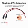 ThePoEstore 10 Pairs DC Power Cable 12v 5a Plugs Male Female Connectors，12 Volt dc Power Connector (5.5mm x 2.1mm 12vdc 18 AWG DC Power Pigtail Cable Wire by,for CCTV Security Camera and Lighting