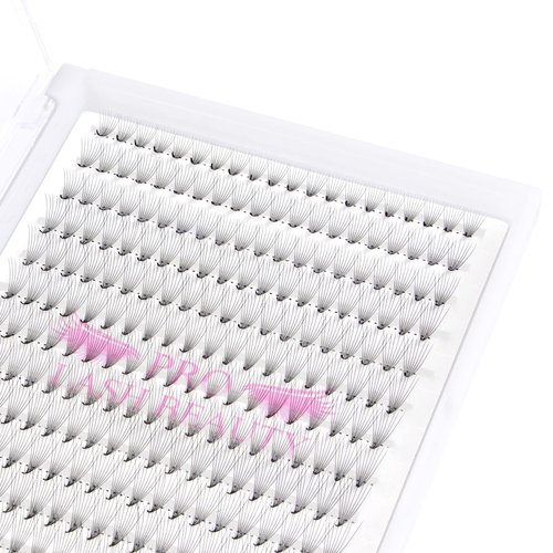 Premade Fans Eyelash Extensions 10D-C-0.07-10 Premade Volume Lash Extensions 320 Fans Pointed Base Fans 0.07 Premade Volume Fans C D Curl(10D-C-0.07,10 mm)